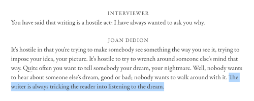 merulae:Joan Didion, from The Art of Fiction No. 71 in The Paris Review