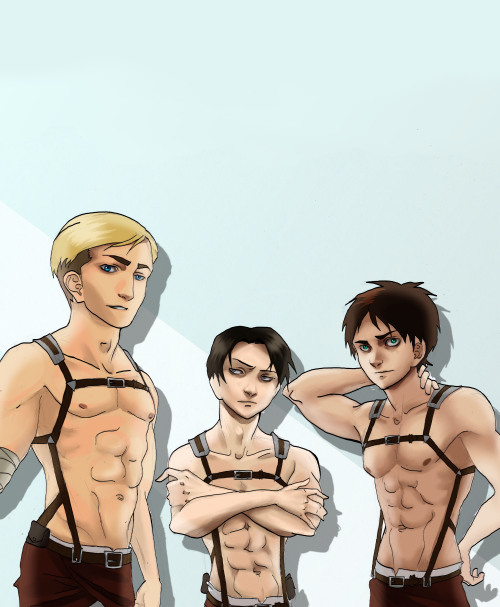 attack on titan shirtless