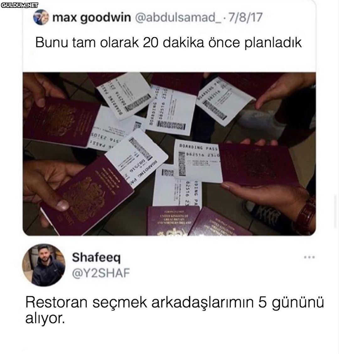 biz daha ne yiyeceğimizi...