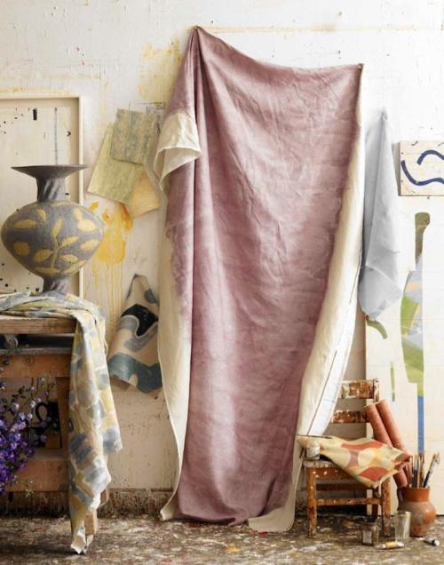 anotherboheminan:(via DIY Hibiscus-Dyed Drop Cloth: Remodelista)