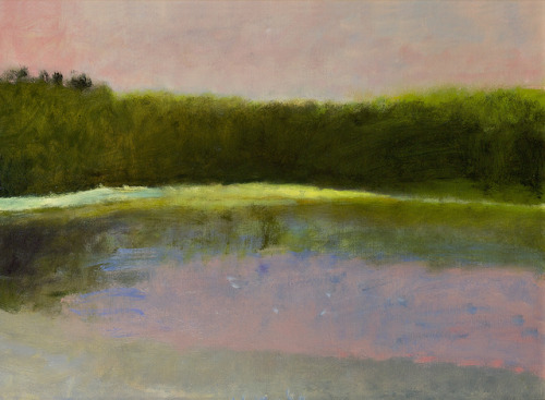 Wolf KahnDawn at South Pond, 1983Oil on canvas
