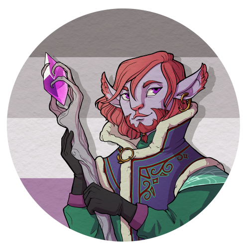 larndraws:Happy International Asexuality Day!! I wanted to draw Caduceus for it, one of my favourite