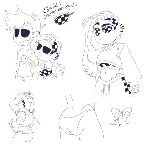 random doodles #myart #eddsworld #ellsworld #mirrorau #matilda