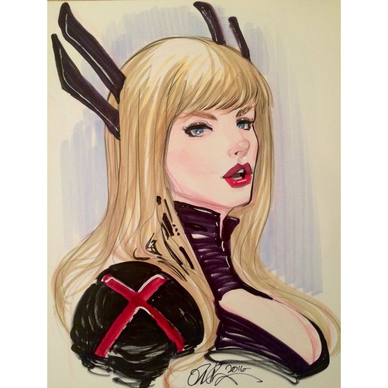 dailydamnation:  State portrait of the queen of LimboArtist: Raul Valenzuela 