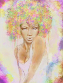 fyblackwomenart:Beautiful Black Woman by