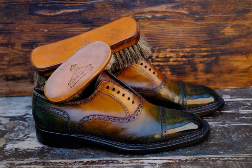dandyshoecare: “Santoni 2017”A new Patina by Dandy Shoe Care for our client from USA &nb