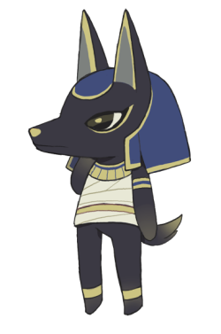 pidie:  i wish anubis was a villager in ACNL,