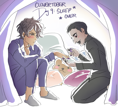Clovertober: Day 9 - Sleepover