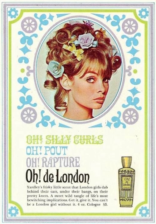 powderdoom:Yardley of London was at the forefront of the 60s “youthquake” movement, employing It gir