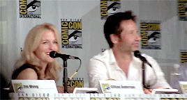 spookystellas:@GillianA: Lying in bed in Jodhpur watching live NYCC panel. Miss you guys. Especially
