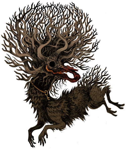 sparrowlucero: 5: The Lock-HartA monster from a story I’ve been tossing around - a deer-like t