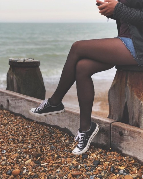 Spending time at the beach #mywifeslegs #wife #sexywife #hotwife #nylon #nylons #nylonfeet #nylonleg