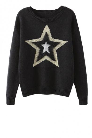 daybydayinfr:  star print sweater  01 // 02 // 03  04 // 05 // 06  