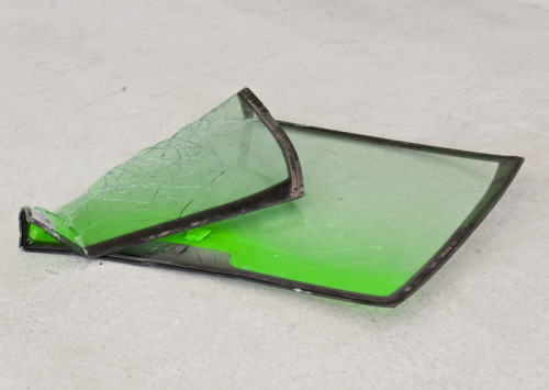 confront: Angelika Loderer. Untitled, 2012. Car front shield, spray paint. via holy-blood 