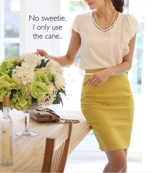 Only the cane..