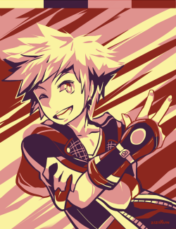 crowndilecrowds:  # 1 - [kingdom hearts(3) ] SORA It got more detailed since the last time i did the challenge! 