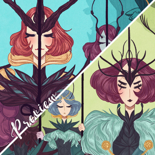 ⚔ Dames ⚔Previews of my illustrations for the “Dames” zine! @dames-zineCheck out the Kickstarter! It