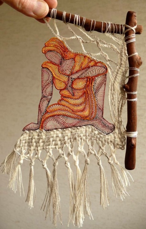 sadmagecentral:monikahmakes:charlottecathlestextiles:Agnes Herczeg ; artist research ; inspiration f