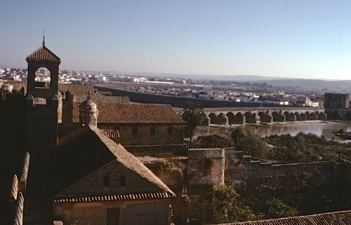 Vista del río Guadalquivir desde Alcázar de los Reyes Cristianos, Cordoba, Spain,