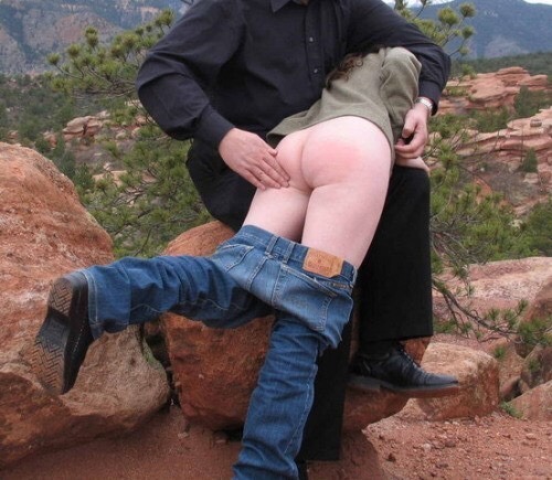 spankednorty:  Sometimes, he whispers “wait until I get you home.”Other times,