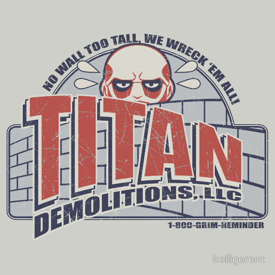 bearsatan:  A collection of my current Attack on Titan themed shirts on redbubble.