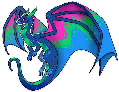 aeviart: aeviart:[id= cartoony digital full body drawings of western style dragons hovering in the