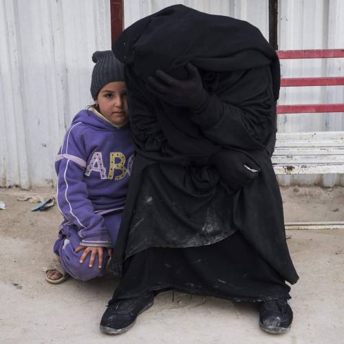 ISIS wife in the Al-Hawl refugee camp in Syria, February 6, 2019.As of April 2019, the Al-Hawl camp’