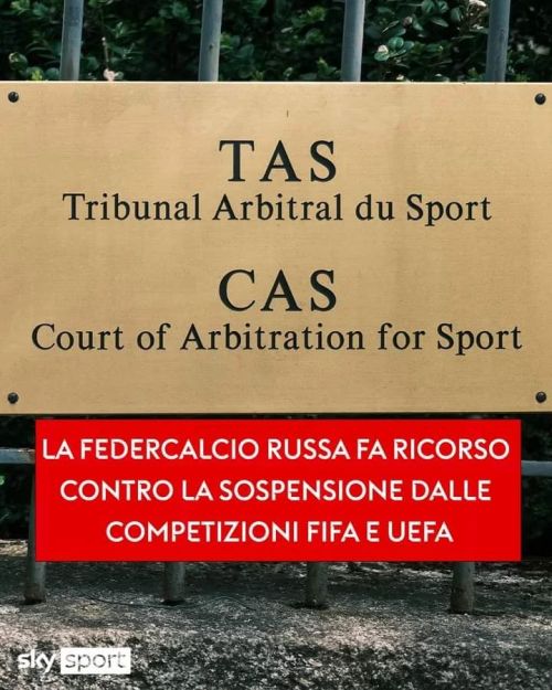 La Federcalcio russa ha avviato un'azione legale
Le news di oggi ➡️ http://tiny.cc/Ucraina__live
https://www.instagram.com/p/Ca2l8x-txiFzGyLEY6CltCLPj5Zterh3wkE9dA0/?utm_medium=tumblr