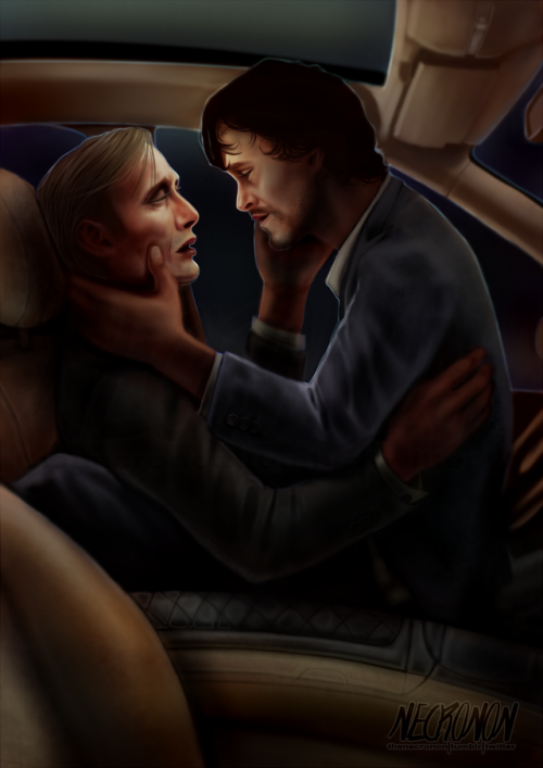 thenecronon:  thenecronon:  @shukkhy ‘s commission for @fragile-teacup ‘s excellent fic, A Marriage of Heaven and Hell, which you should absolutely go read.GIGANTIC thanks to Shukky for being patient, supportive, and a delight. I encourage any artists