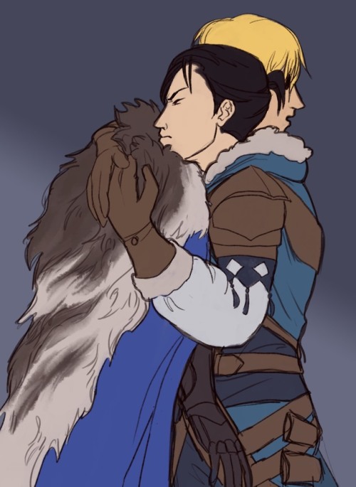 I did a series of everyone in Blue Lions giving Dimitri a hug! Because someone had to!!