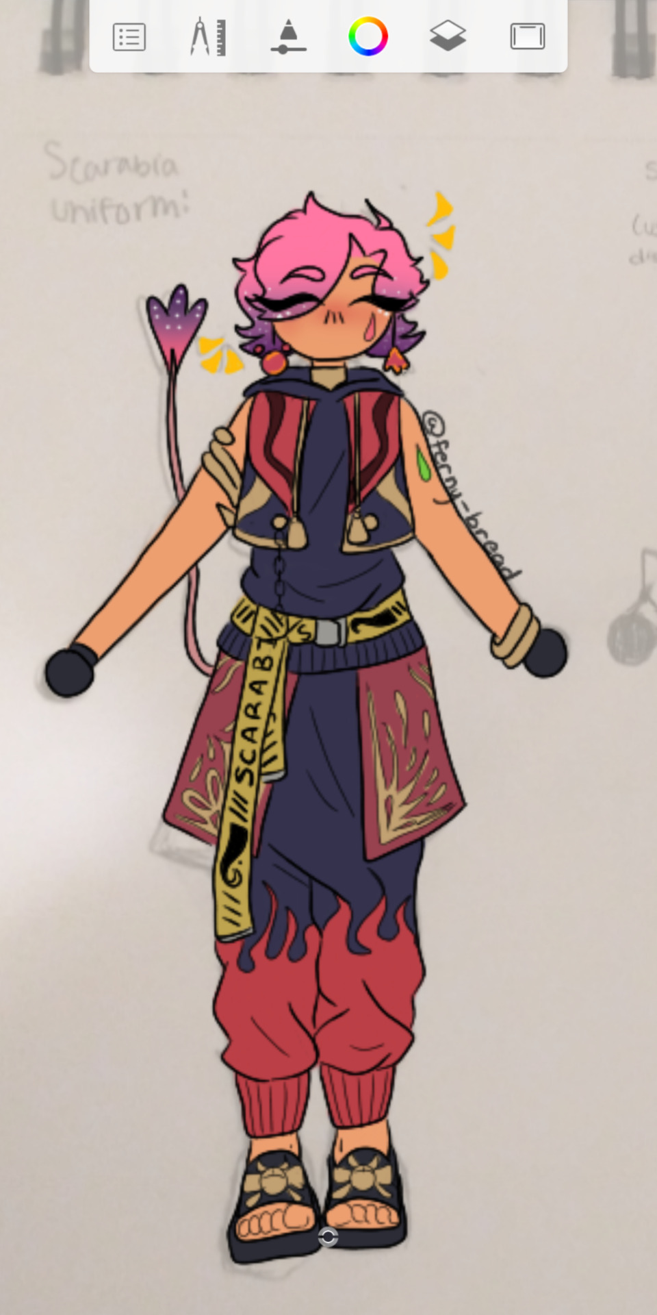 Small Wip Of One Of My Twst Oc(s)! For Anyone Curious, I Mentioned Her Before, Her Name Is Margarita