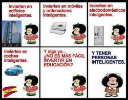 cuentameunavez:  Que sabía Mafalda!
