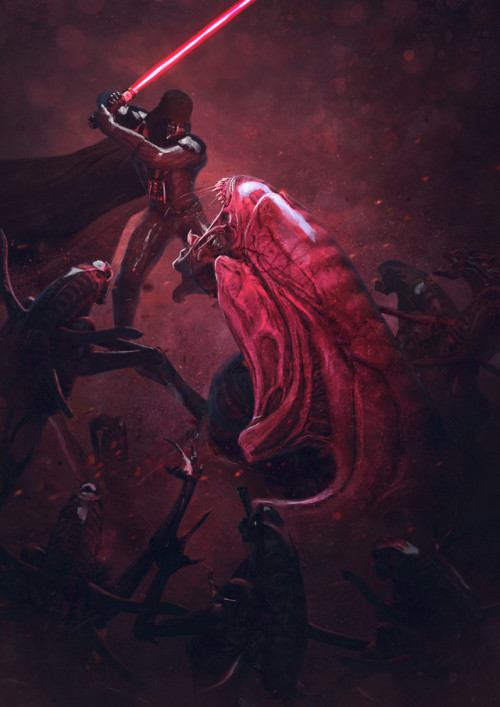 darthstitch:theamazingdigitalart:501st Legion: Vader’s Fist VS Space Cockroaches 9 byGuillem H. Pong