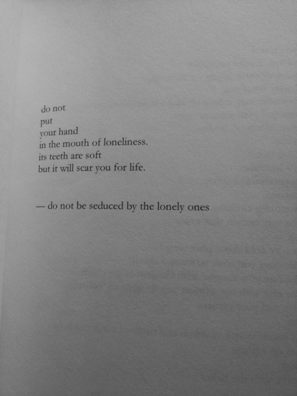 Abide & Adventure, A few pages from Salt by Nayyirah Waheed.