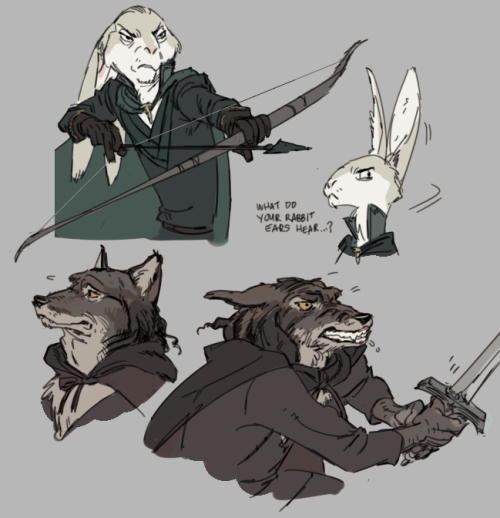 gallusrostromegalus:ultramarineblues:radiationdude:“what if, LOTR but little animated animals.” by j