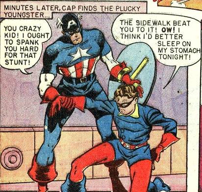 cracked:That’s the original version of Bucky from the 1940s, back when child endangerment was 