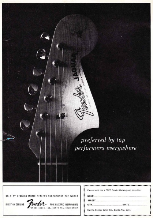 spacebeach23:1964 Fender advertfrom www.preservationsound.com/
