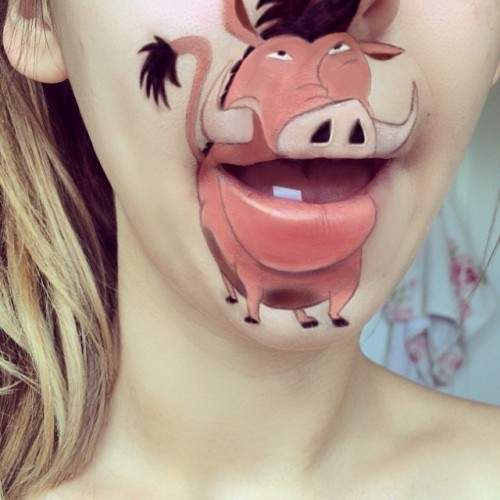 Disney characters body paint