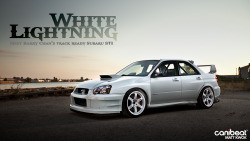 redlinerevs:  White lightning: Barry Chan’s Track Ready STI