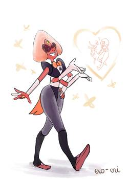 ero-eri:  Day 3: Fusion! pearlnetbomb Aaaaand here comes the lovely Sardonyx!  This is the first time i draw her n____n! loved every second! 