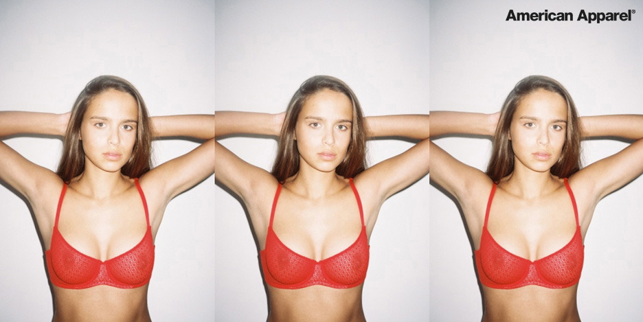 americanapparel:  Afra in Geo Lace Bralette. Winter 2012.