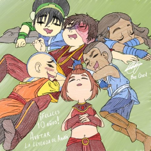 beealexageek: 10 Aniversario ATLA by AlexBeeGeek YEAH! I managed to finish it on time. (I did not 