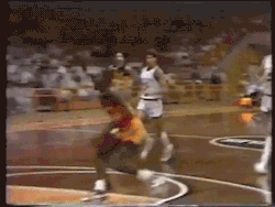fencehopping:  1985 Michael Jordan shattering a backboard.