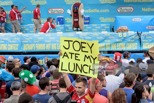 Every year people gather for The Nathan&rsquo;s Famous Fourth of July International Hot Dog-Eating C