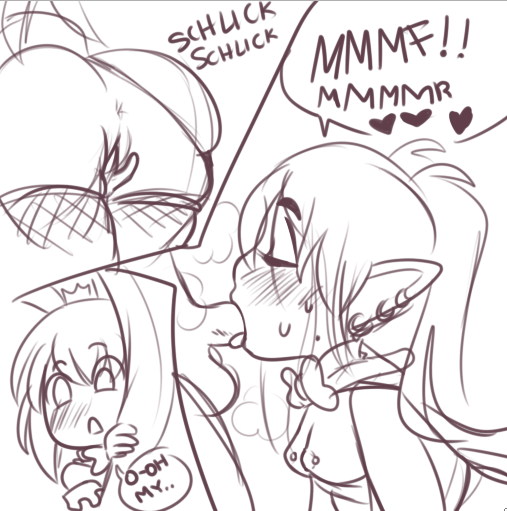 crablouse:  Sketches I did for @schwerergustav for his birthday!!! Featuring Ganini,