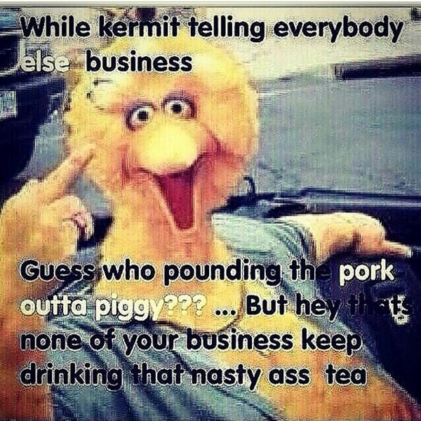 snitchykermit:  Like to laugh? Follow Snitchy Kermit 