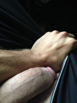 fitmebig:  My soft cock compared to my wrist