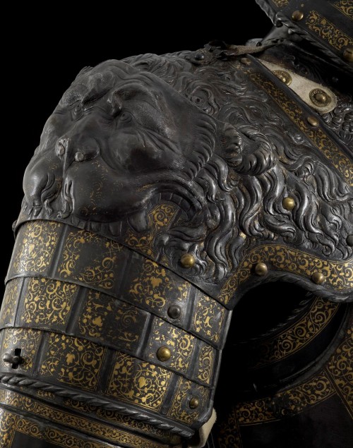 sartorialadventure: “Lion” armor of Henry II, king of France, 1550. Holy Cats! The *detailing*!