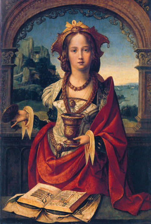 fuckyeahrenaissanceart: The Virgin in Majesty with Four Saints copy Hugo van der Goes  circa 14