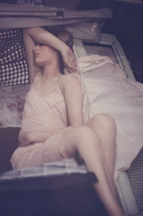 olivethomas: Gordon Parks, Showgirl at rest, New York, 1958